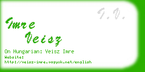 imre veisz business card